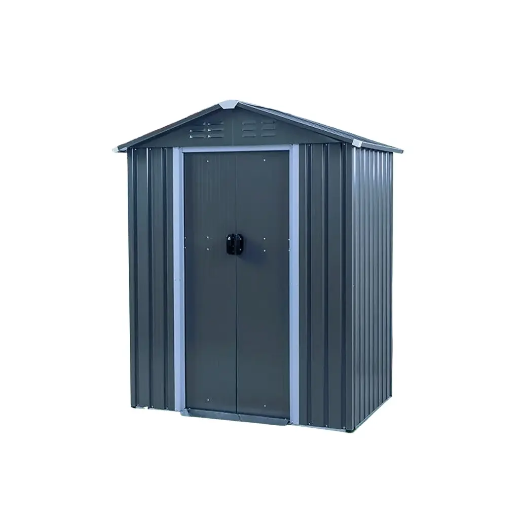Outdoor Metal Storage Shed with Double Doors - 1.8m x 0.95m (6ft x 4ft)