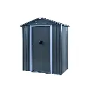 Outdoor Metal Storage Shed with Double Doors - 1.8m x 0.95m (6ft x 4ft)