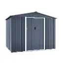 Outdoor Metal Storage Shed with Double Doors - 3.0m x 2.4m (10ft x 8ft)