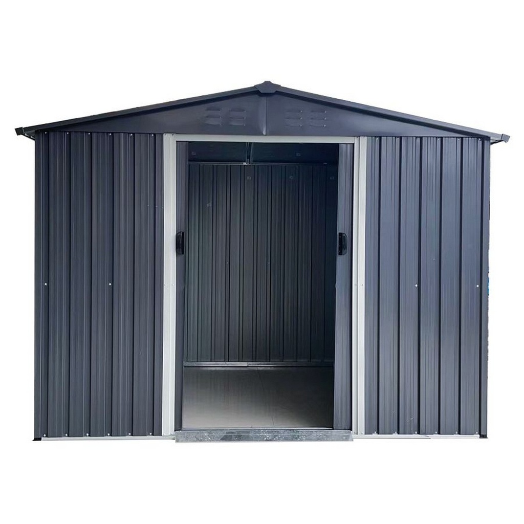TechTen - Outdoor Metal Storage Shed with Double Doors - 3m x 3m (10ft x 10ft)