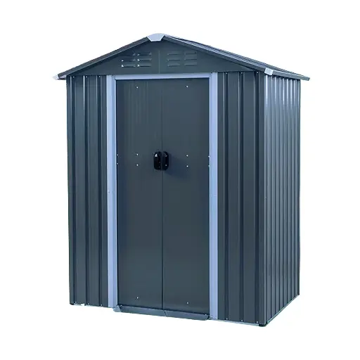 [TT-SHD6X4FT] Outdoor Metal Storage Shed with Double Doors - 1.8m x 0.95m (6ft x 4ft)