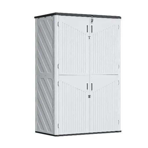 [SS-PLCBN64CU] Outdoor Storage Cabinet with Shelving Kit & Floor - 64 cu.ft (≈1.81 m³) 