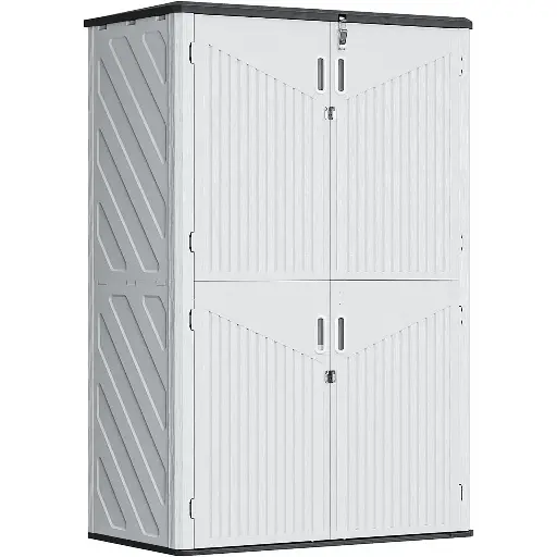 [SS-PLCBN64CU] Outdoor Storage Cabinet with Shelving Kit & Floor - 64 cu.ft (≈1.81 m³) 